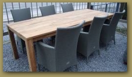 Tafel oude teak 2.40 m klik om te vergroten ->